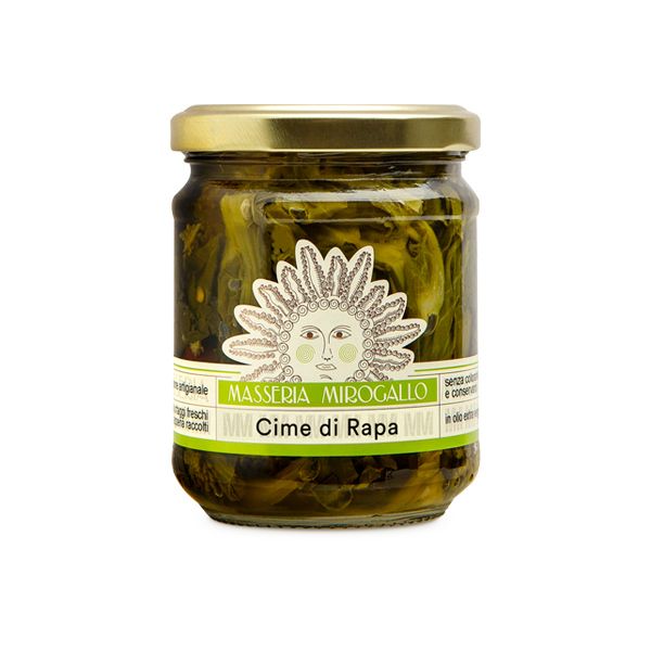 Vaso cime di rapa in olio extravergine di oliva Gr. 180