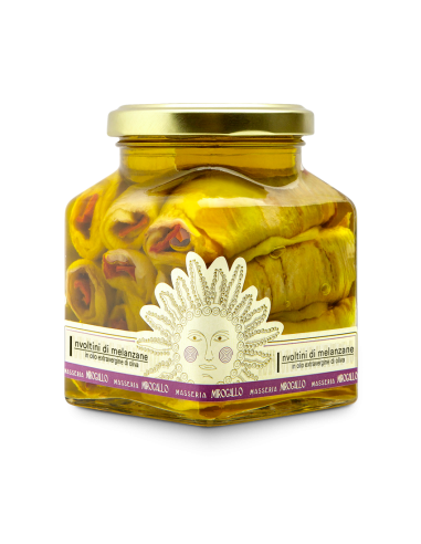 Vaso di involtini di melanzane in olio extravergine di oliva Gr. 260