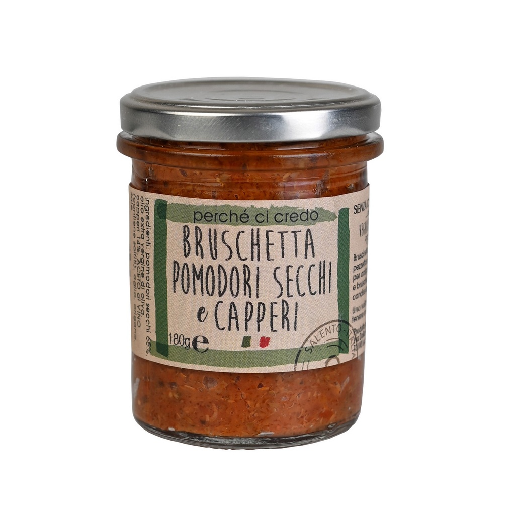 Bruschetta Pomodori secchi e capperi