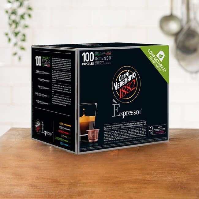 Capsula Compostabile E'Spresso 1882 Intenso Pz.100