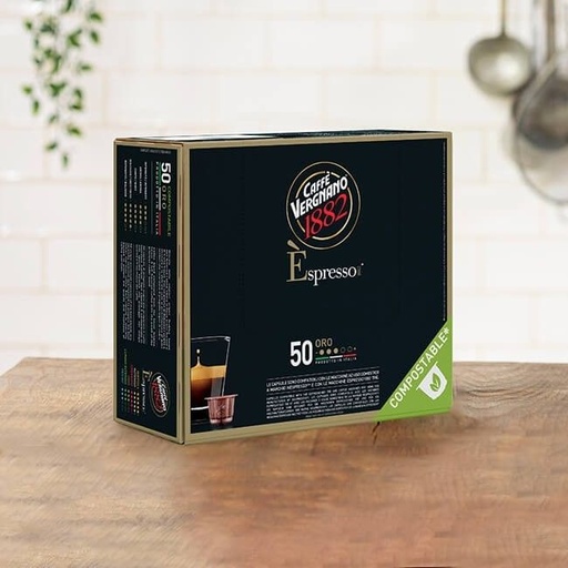[54750] Capsula Compostabile E'Spresso 1882 Oro Pz.50