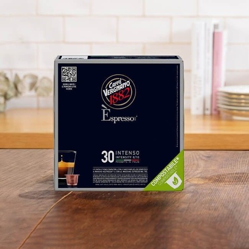 [55030] Capsula Compostabile E'Spresso 1882 Intenso Pz.30