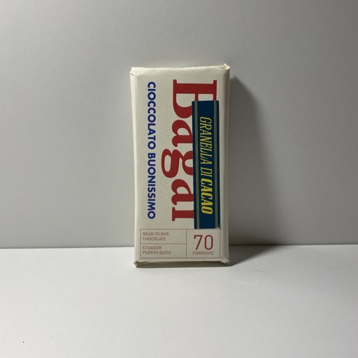 [TFEQ70GRCC] Granella di cacao 70 - Tavoletta cioccolato fondente con granella di cacao
